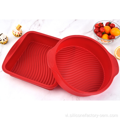 Khuôn silicon cho hình vuông nướng
